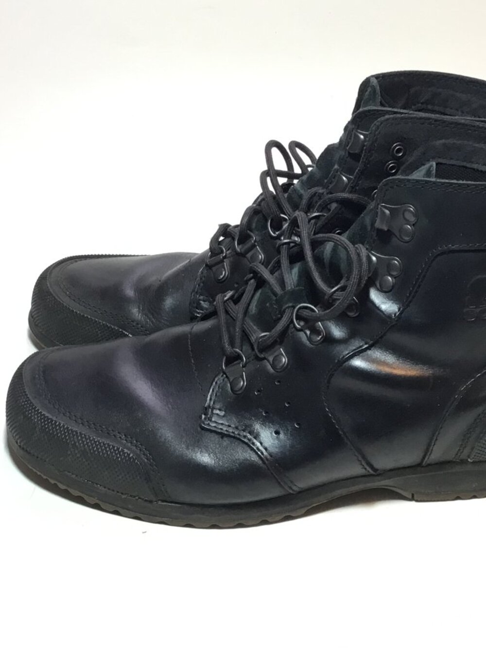 Sorel Ankeny II Mid Hiker Waterproof Black Leather Boots Shoes 11 Men